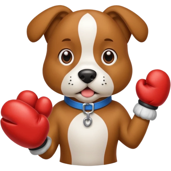 dackel mit boxhandschuhen emoji