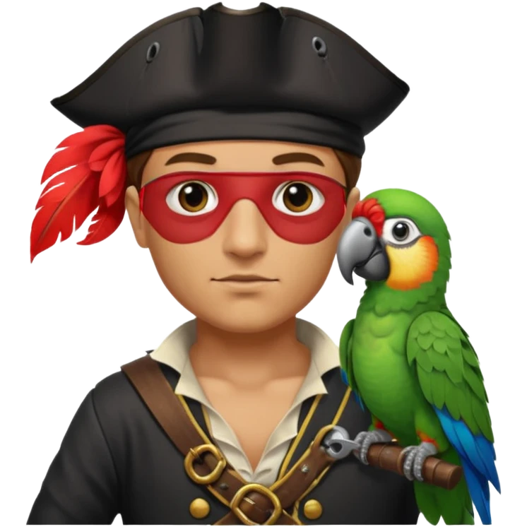 pirate and parrot emoji