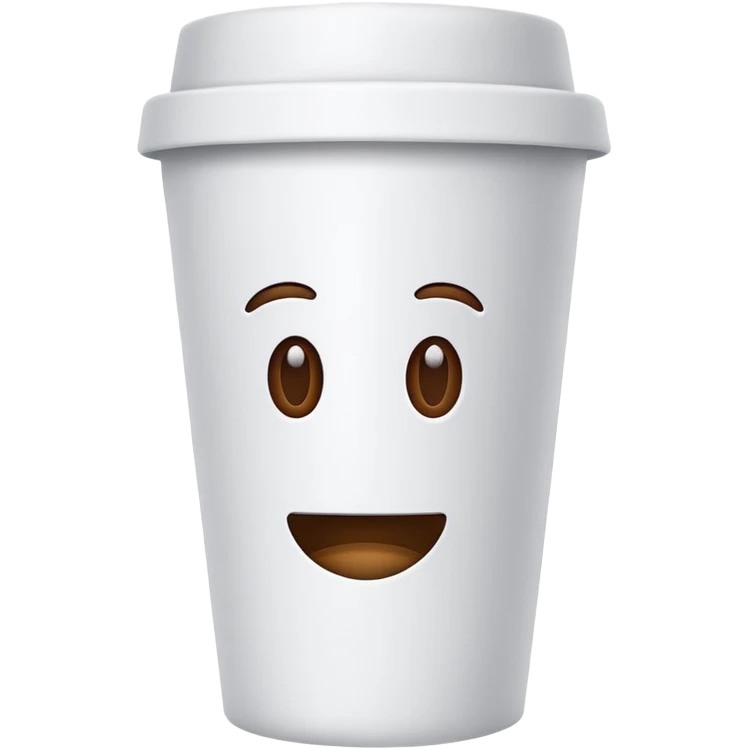 Paper coffee cup emoji