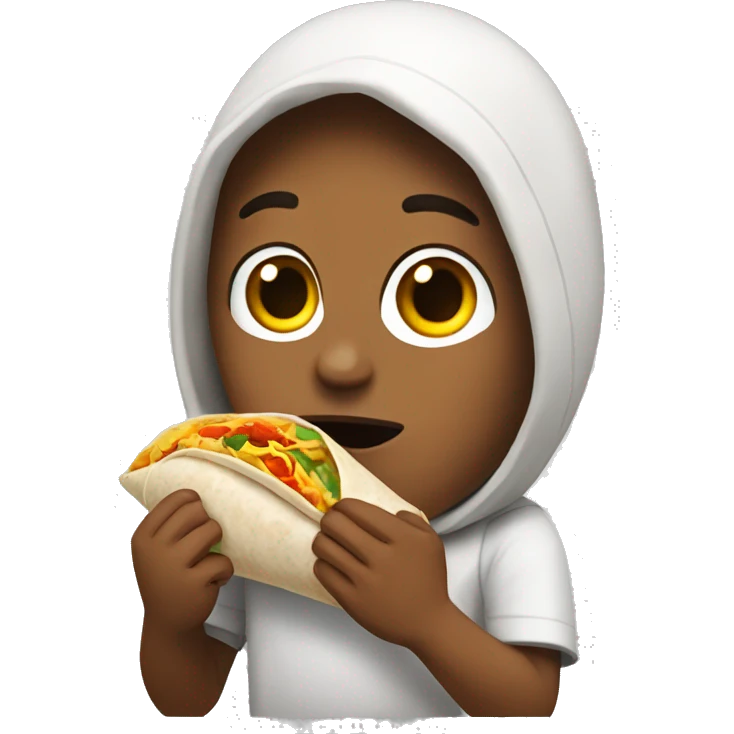 Me eating a burrito  emoji