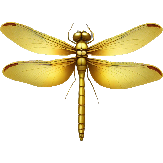 gold dragonfly emoji