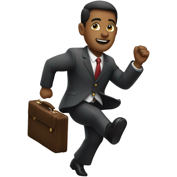 man running with briefcase emoji