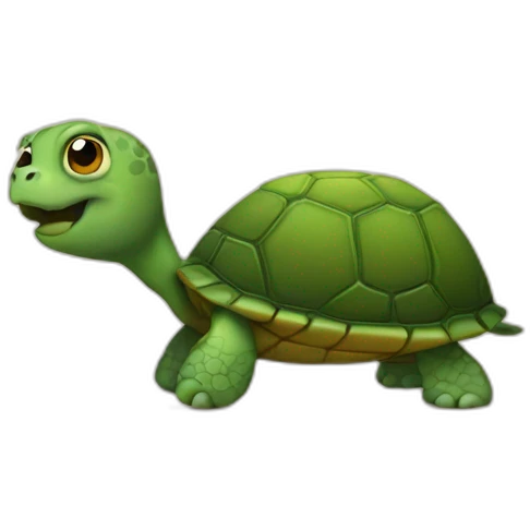 turtle with human legs emoji