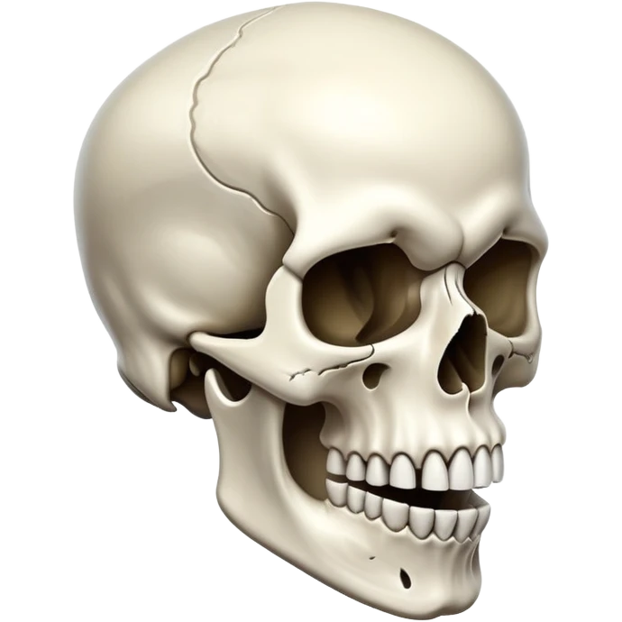 Skull with a massive jawline emoji