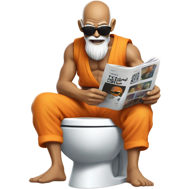 Master roshi on the toilet  emoji