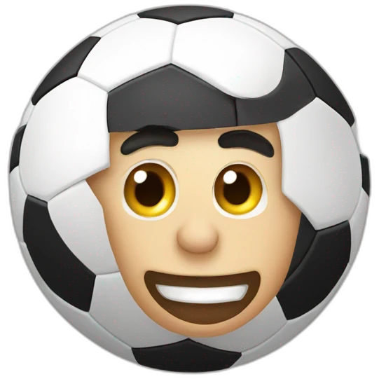 Fußball mit lachen emoji