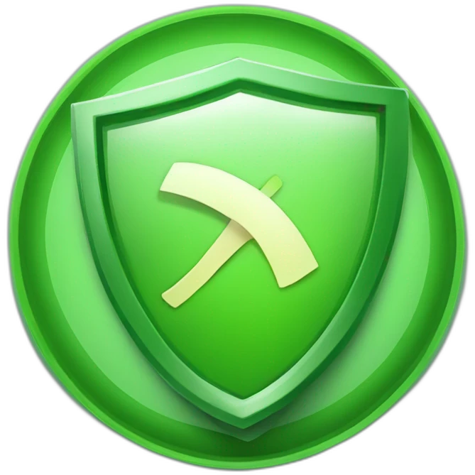 checkmark on the green shield emoji