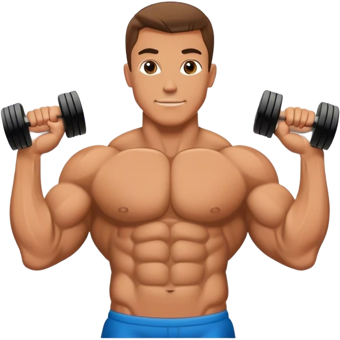 bodybuilder sixpack exercise emoji