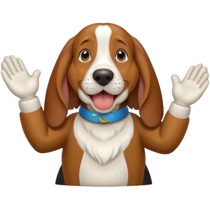 bassethound clapping animated emoji