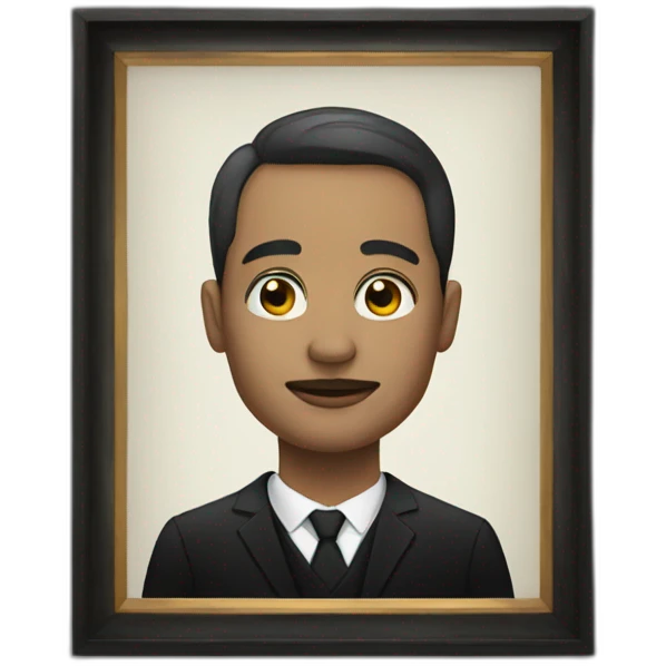 funeral portrait in a frame emoji