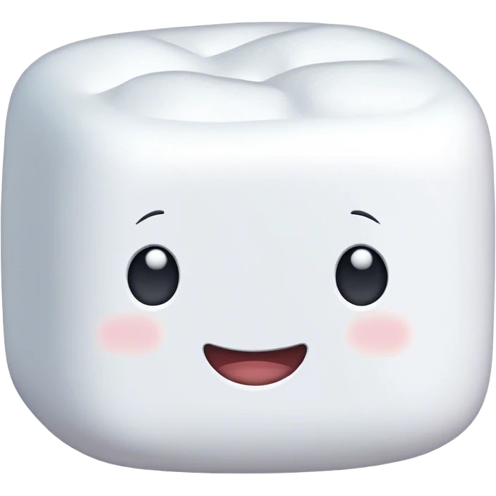 A marshmallow emoji
