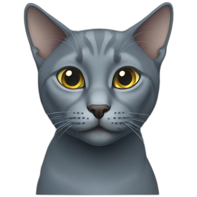 Russian blue cat emoji