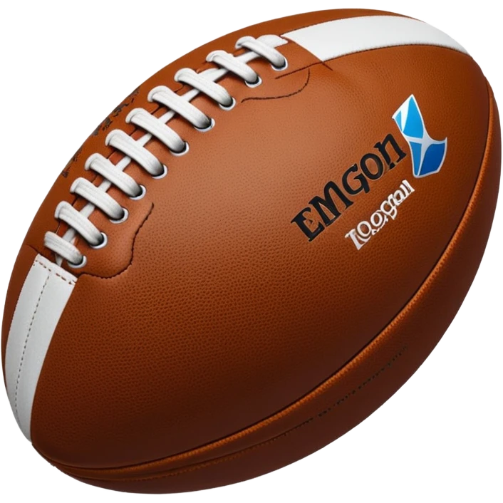 Balón de rugby hologram emoji
