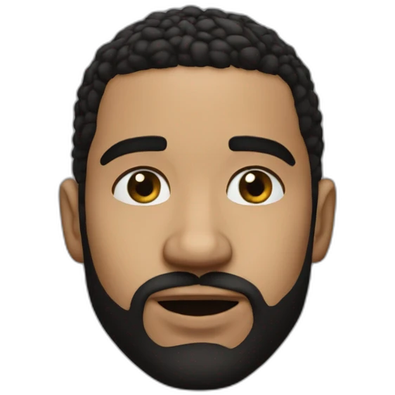 realistic photo of drakes face emoji
