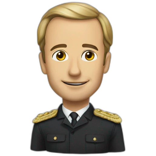 Chat sur macron emoji