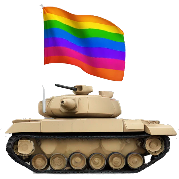 tank that is gay pride flag emoji