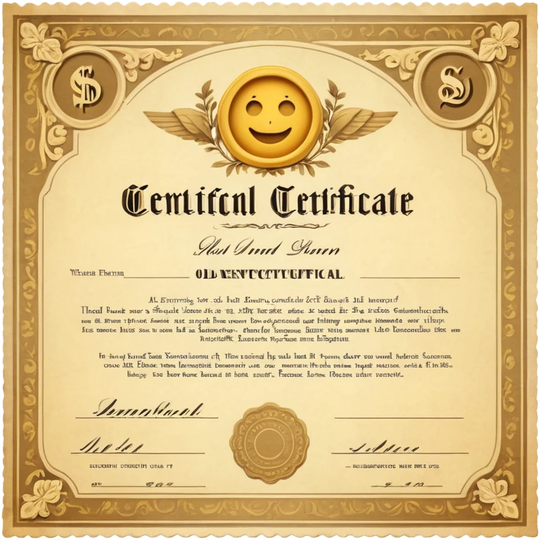 stock certificate emoji
