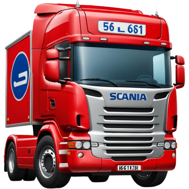 грузовик scania с польским номером WGM 5612L emoji