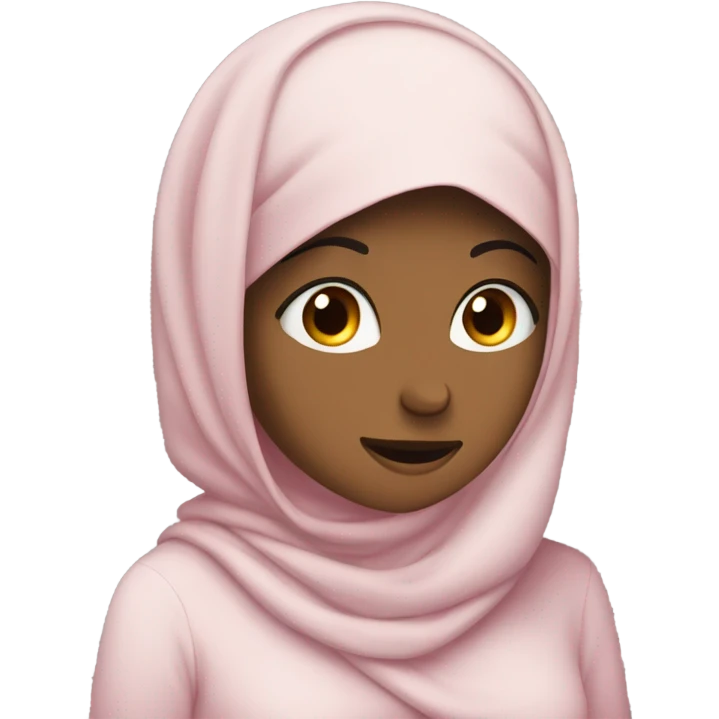 The girl is facepalming, expressing frustration, embarrassment, or disbelief. With hijab. emoji