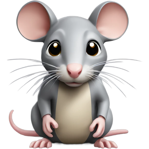 Rat with a Lego emoji