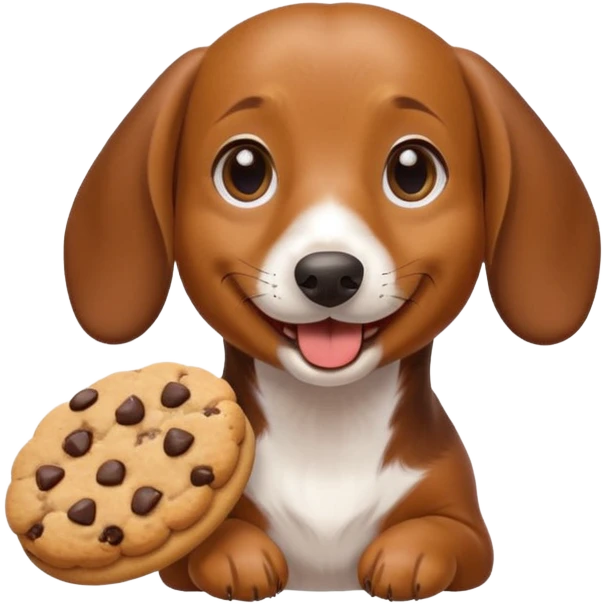 Tacskó eszik sütit emoji