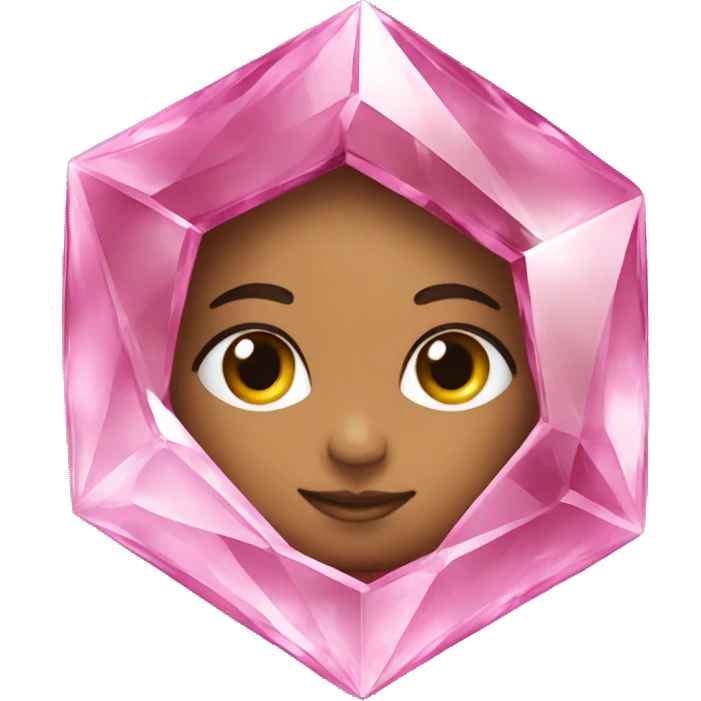 Pink cristal emoji