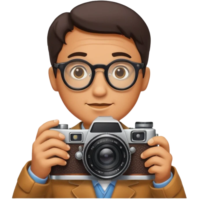 Camera Collector + retro lens, Vintage Collectors. emoji