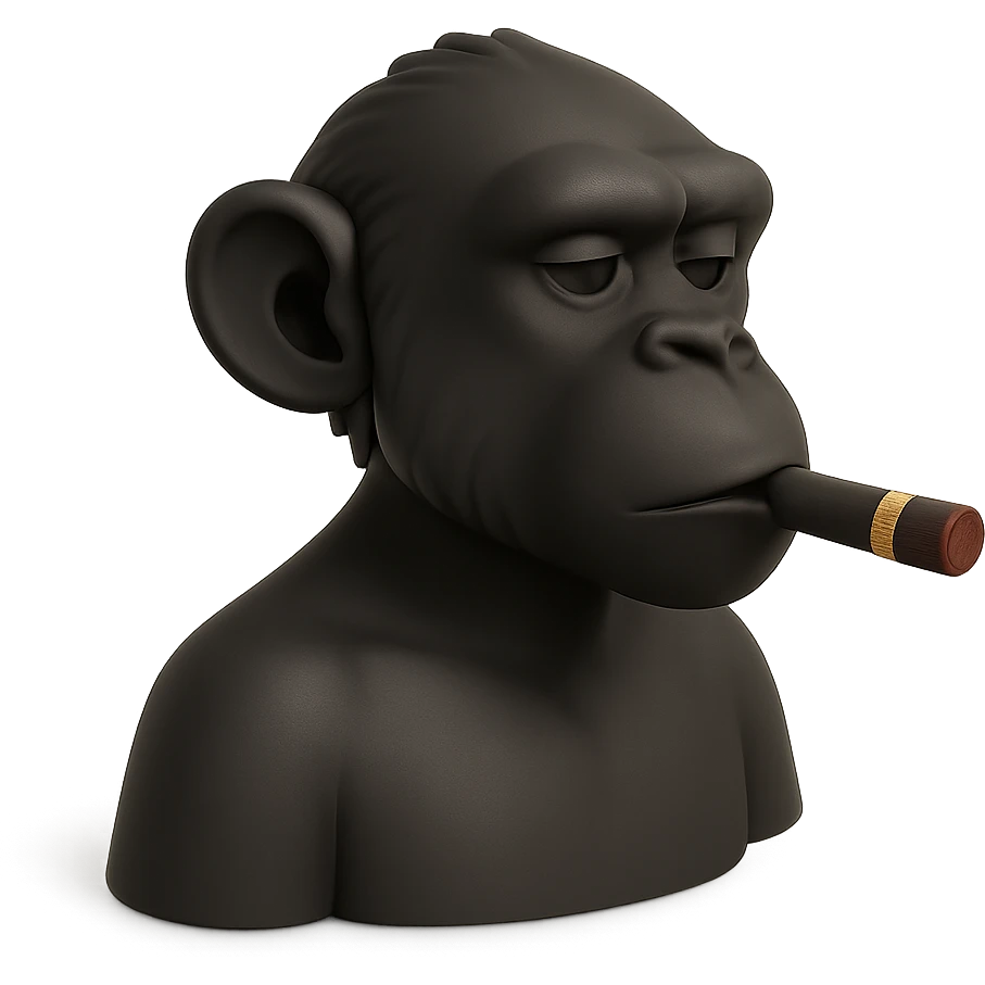 monkey with cigar emoji