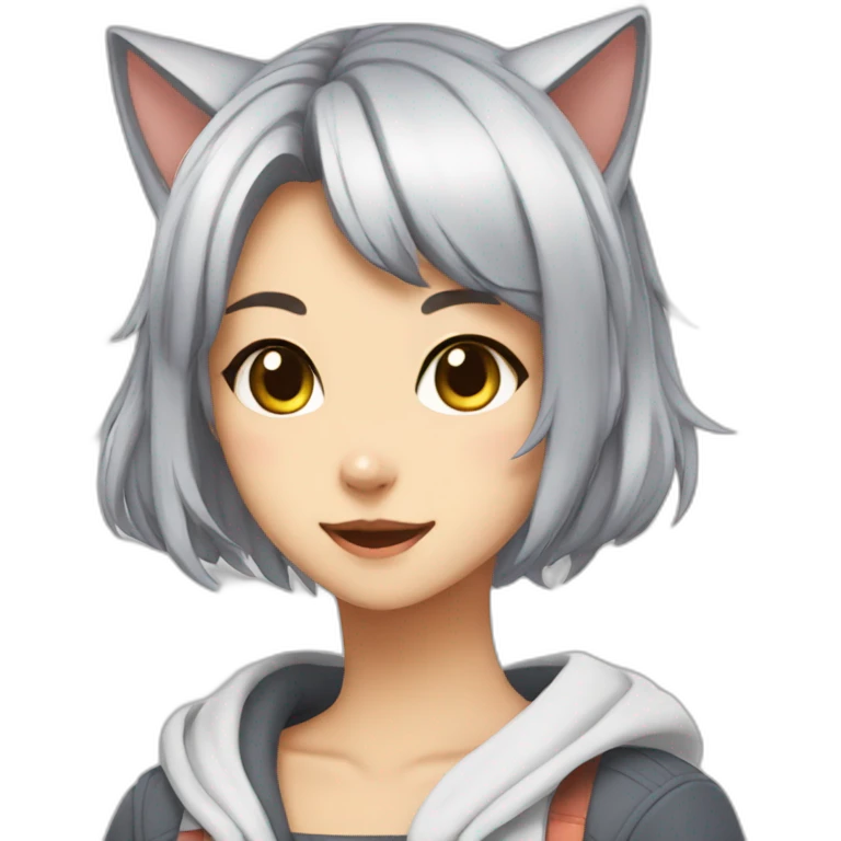 cat anime girl emoji
