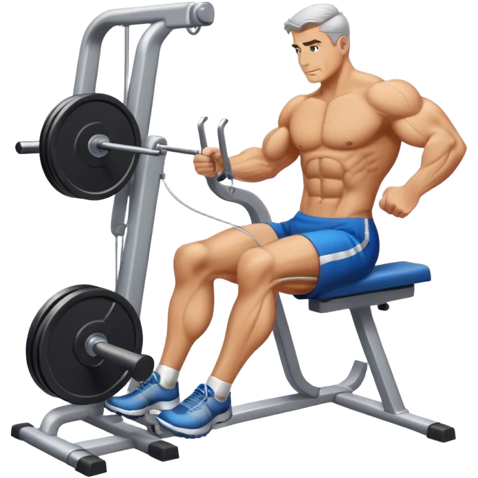 man cable-machine-leg-exercise emoji