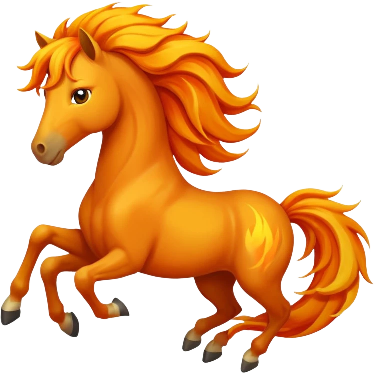 fire horse emoji emoji