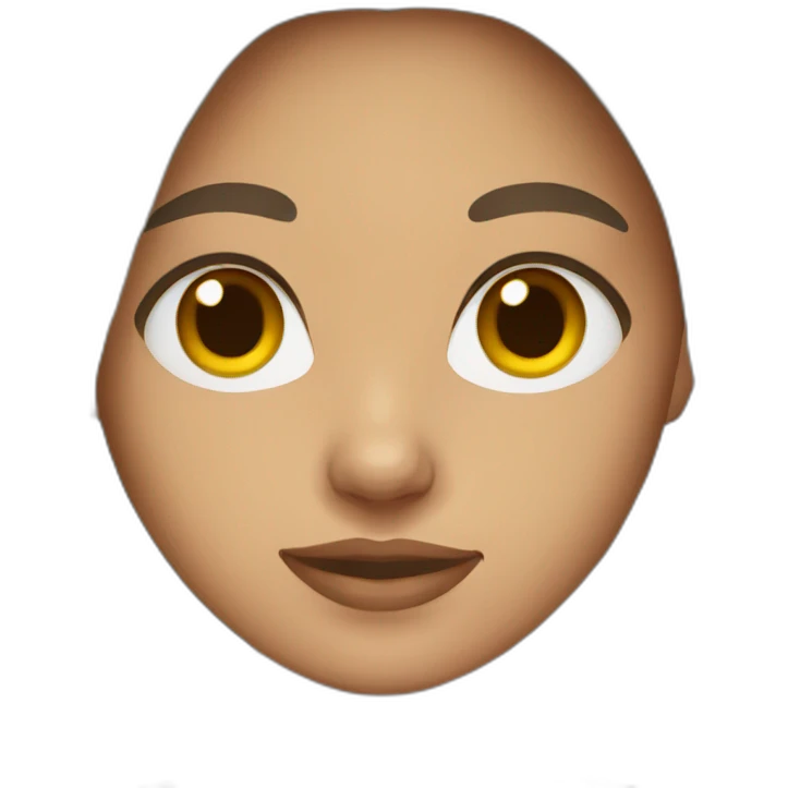 Young women, dark brown eyes, long light brown hair emoji