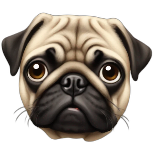 A pug emoji