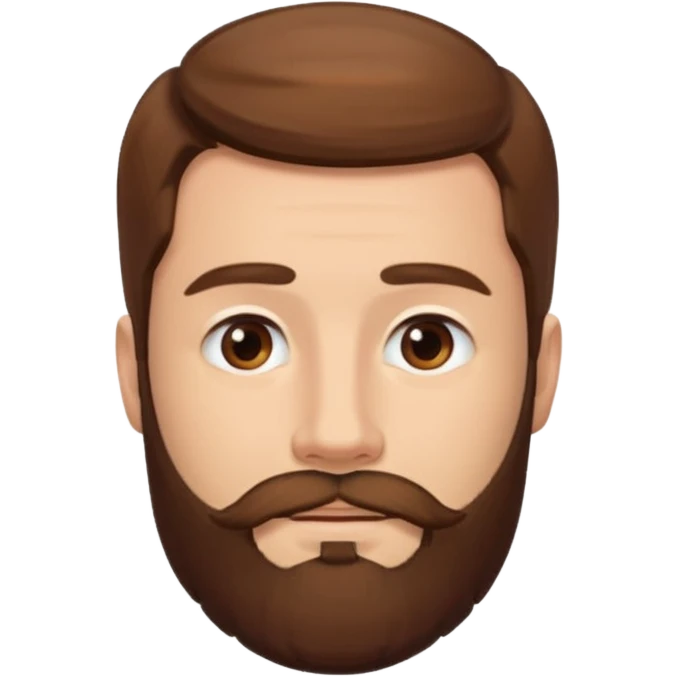 the man with a beard only on his chin emoji