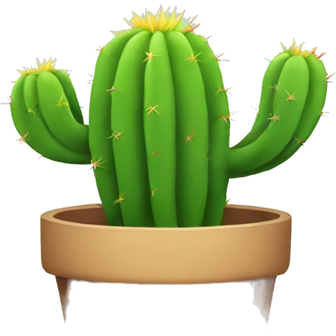 Colorful cactus  emoji