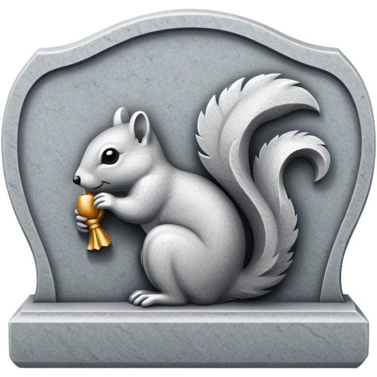 squirrel tombstone  emoji