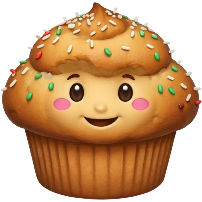 smiling muffin emoji