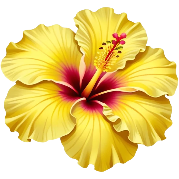 Yellow hibiscus  emoji