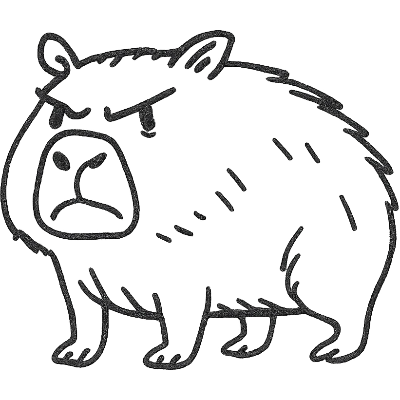 angry capybara emoji