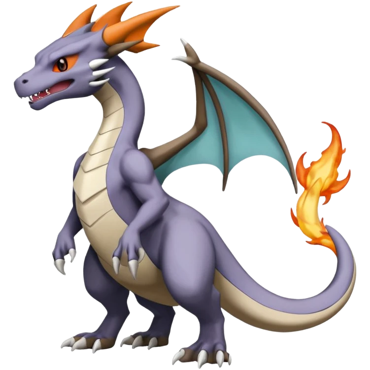 Noivern-Marowak-Charizard-Lugia-Fakémon-hybrid-creature (full body)  emoji