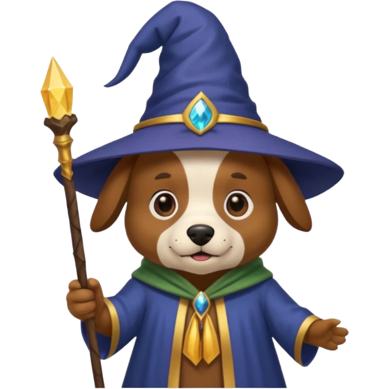 Dog wizard emoji