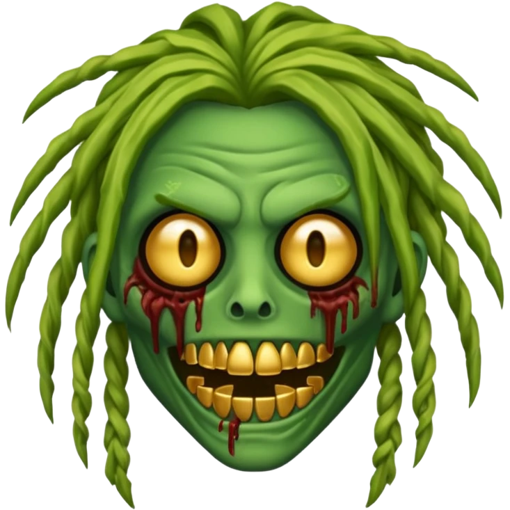 zombie emoji with grillz and freeforms emoji