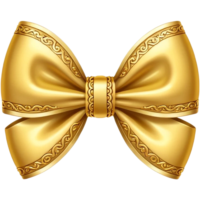 gold bow emoji