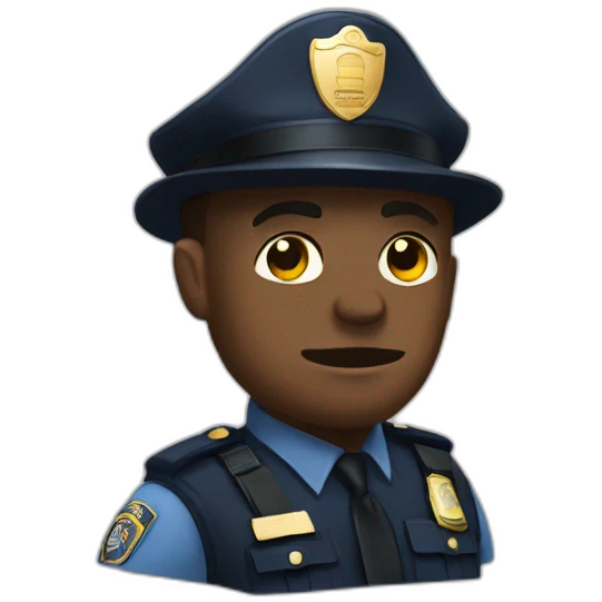 Police menacing emoji