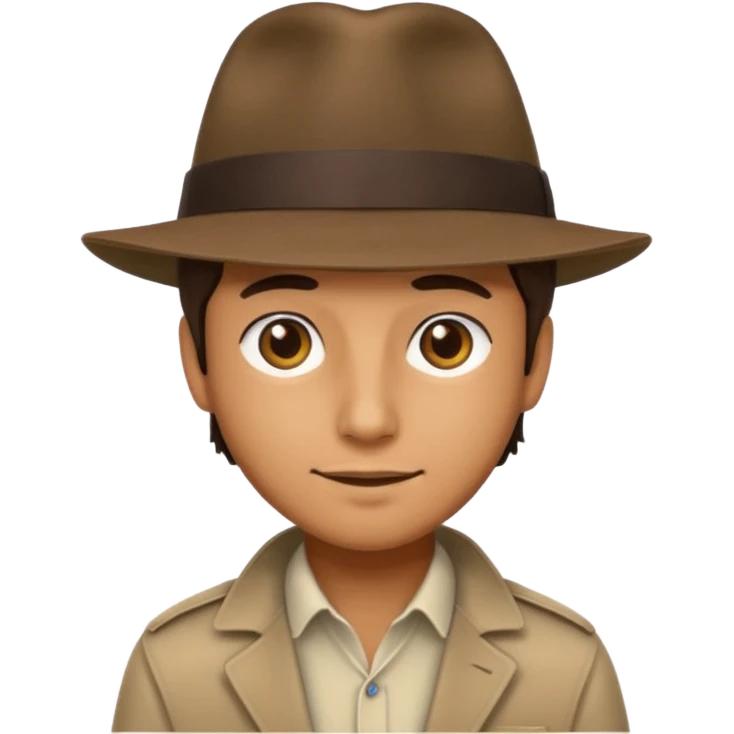 Chat visage humain qui porter pun chapeau emoji