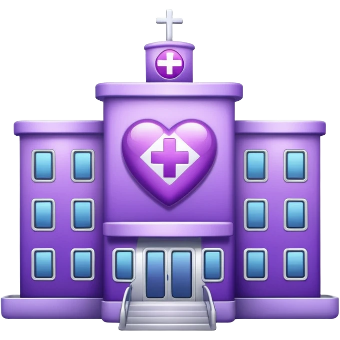 glitter purple hospital emoji