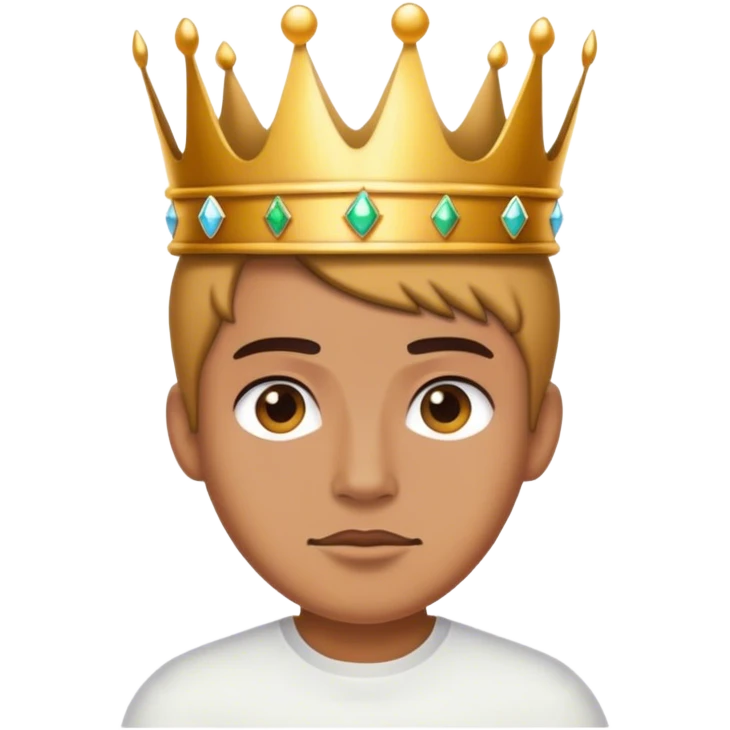 Billionaire burglar in white shirt crown emoji