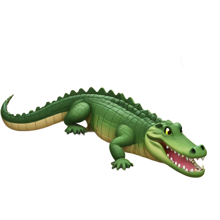 Crocodile on the beach  emoji