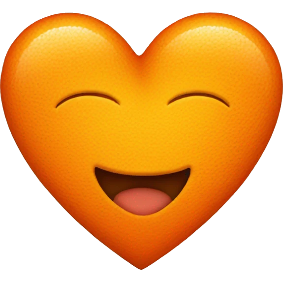 heart orange emoji
