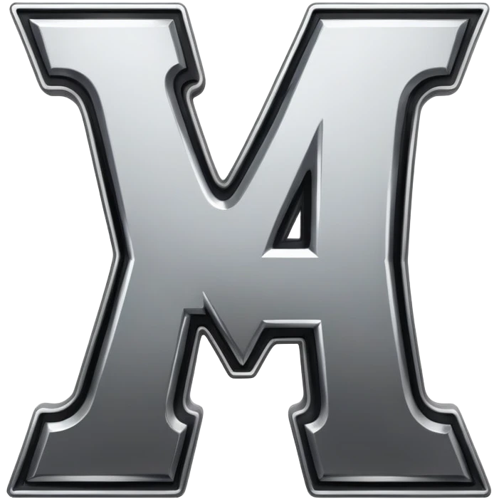 western style graffiti connected BLK letters with metallic silver outline, transparent background, only the letters visible, simple design for Discord emoji